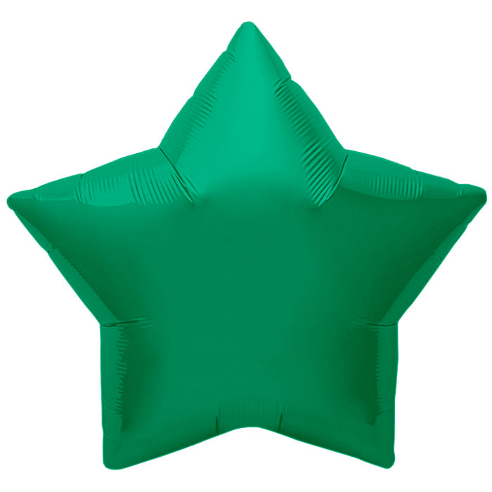 22" Northstar Brand Emerald Green Star Foil Balloon