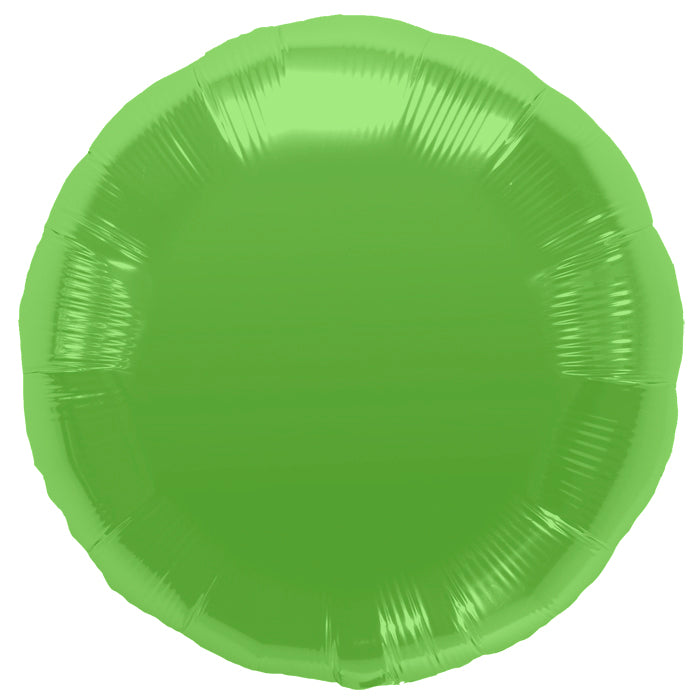 18" Northstar Brand Foil Balloon Lime Green Round