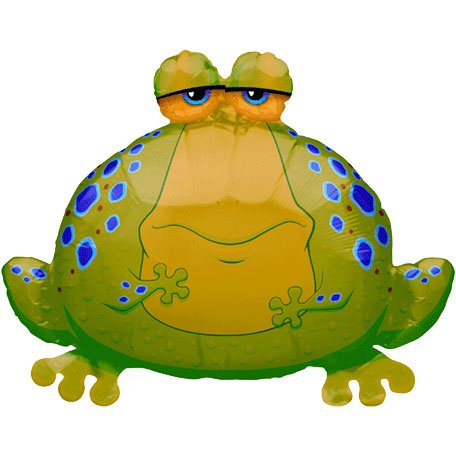 9" Airfill Only Big Bullfrog Shape Balloon