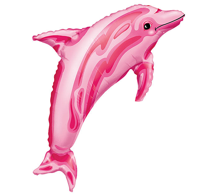 37" SuperShape Pink Dolphin Balloon