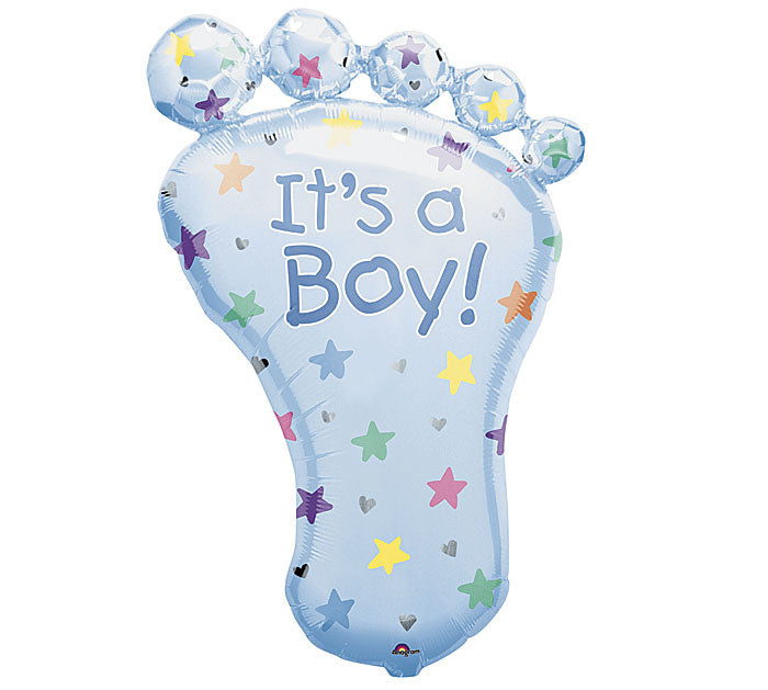 36" It's a Boy Foot Mylar Balloon