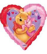34" Piglet & Pooh Heart Balloon