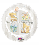 18" Bear Christening Balloon