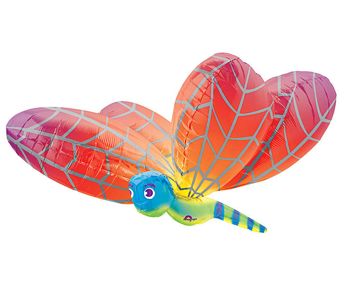 40" Rainbow Dragonfly Large Balloon