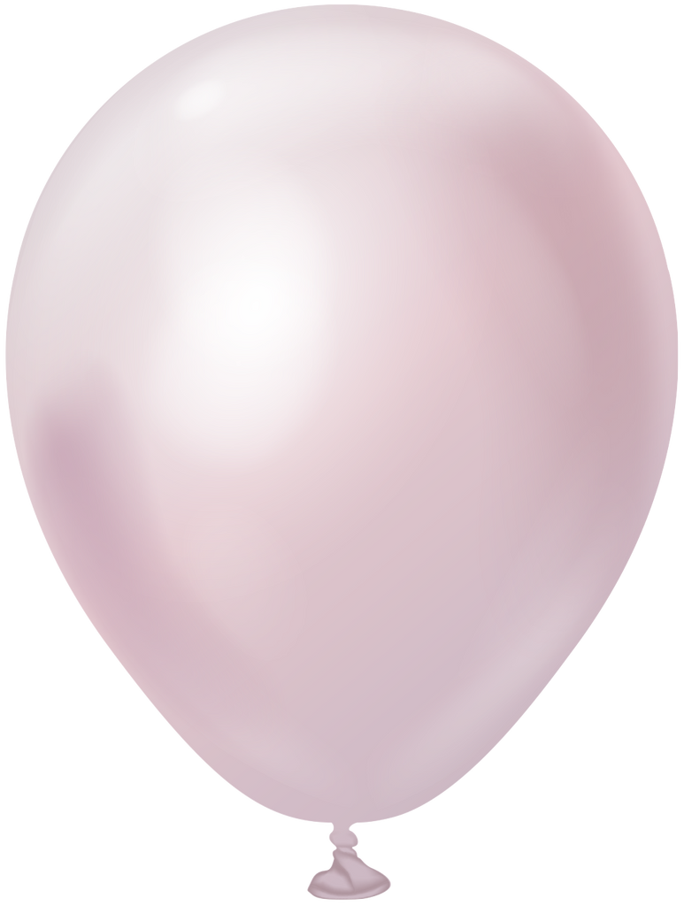 5" Kalisan Latex Balloons Mirror Pink Gold (50 Per Bag)
