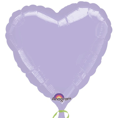18" Lilac Heart Anagram Brand Balloon
