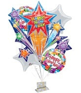 Colorful Celebration New Years Bouquet Balloon