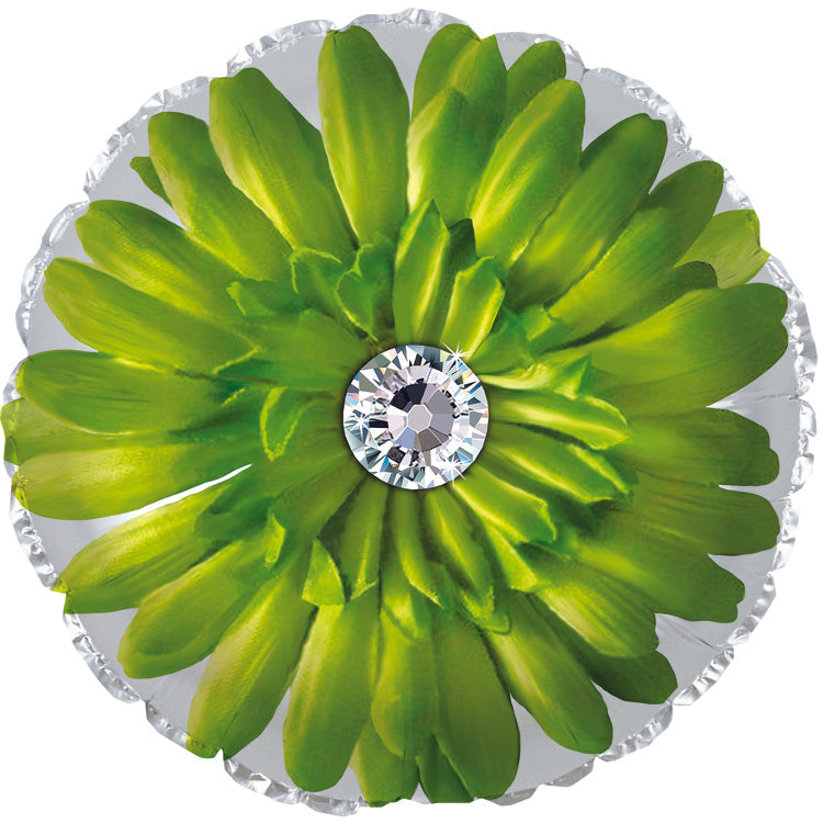 17" Green Gerbera Flower Foil Balloon