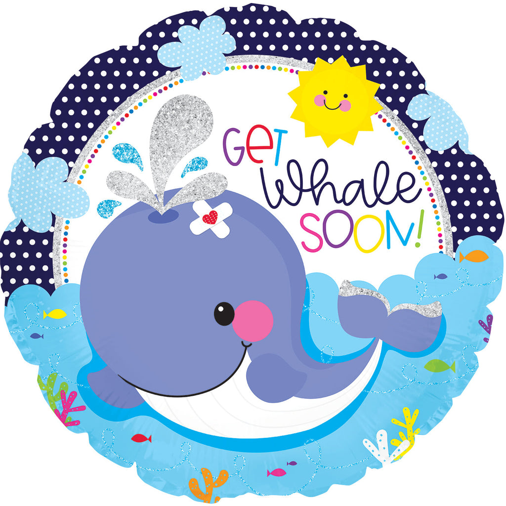 17" Get Whale Soon Foil Balloon