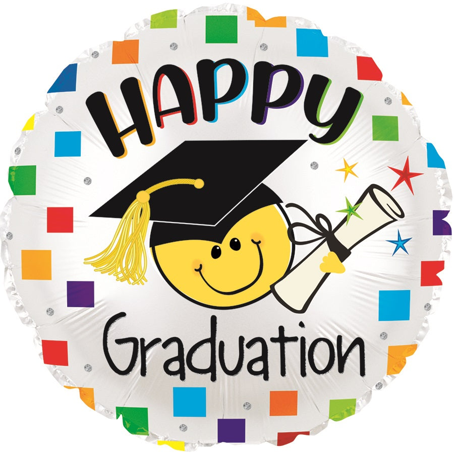 17" Happy Graduation Foil Balloons