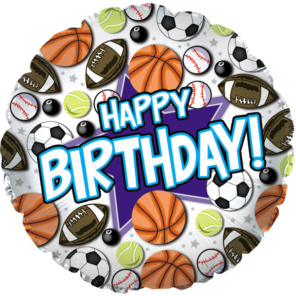 18 " Happy Birthday Sports CTI Balloon