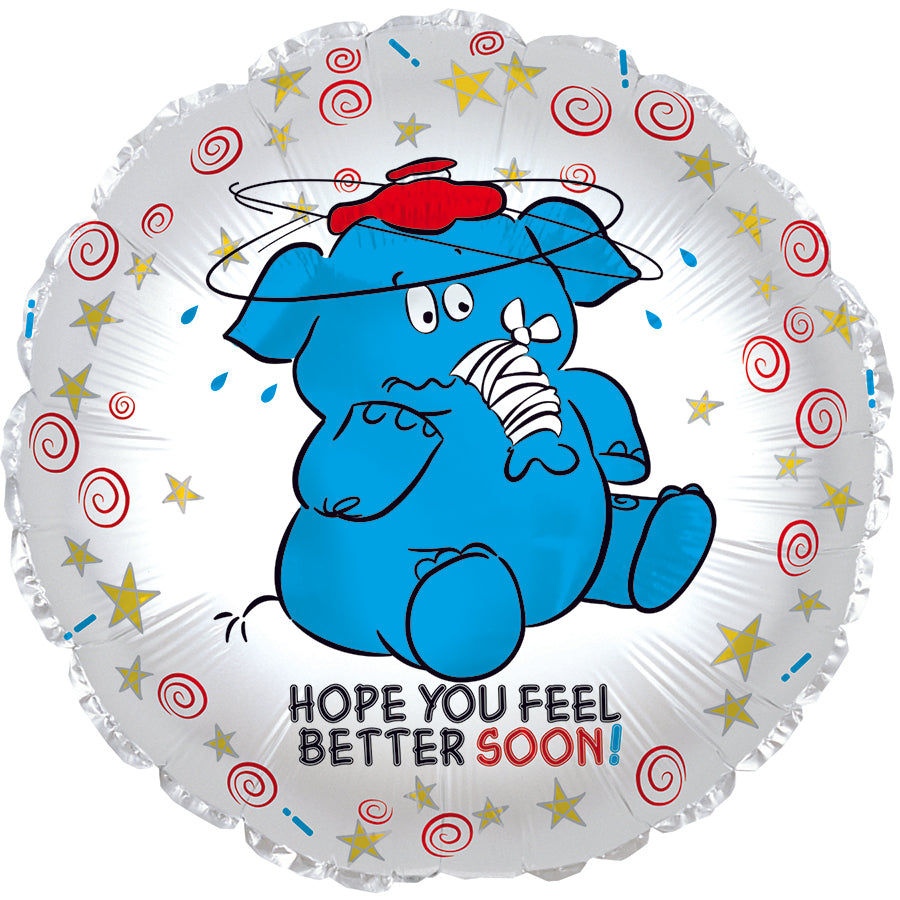 17" Feel Better Soon Elephant! Balloon