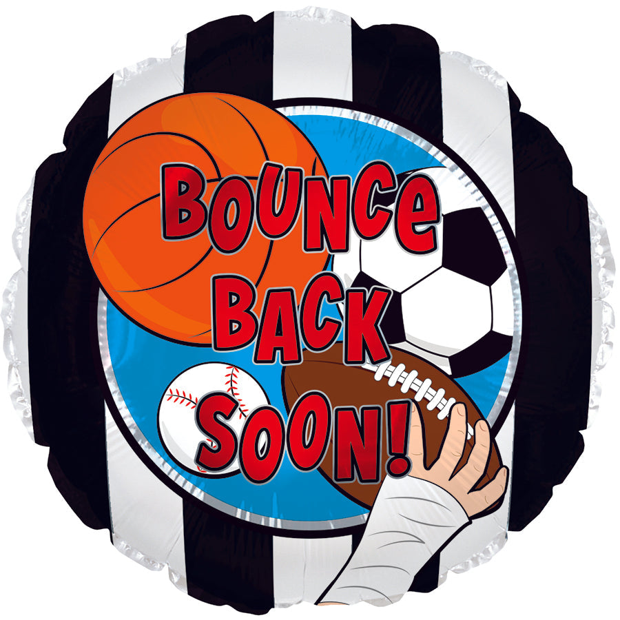 17" Bounce Back Soon Sports Foil Balloon