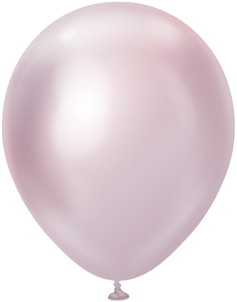 18" Kalisan Latex Balloons Mirror Pink Gold (25 Per Bag)