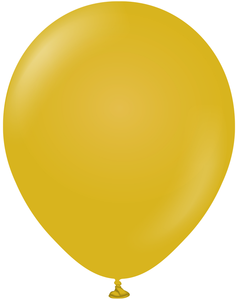 12" Kalisan Latex Balloons Retro Mustard (50 Per Bag)