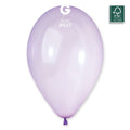 13" Gemar Latex Balloons (Bag of 50) Rainbow Pastel Crystal Lilac