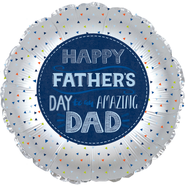 9" Airfill Only Happy Father's Day Amazing Dad Balloon