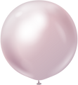 24" Kalisan Latex Balloons Mirror Pink Gold (5 Per Bag)