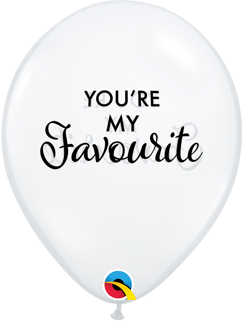 11" Latex Balloons Clear (50 Per Bag) Simply You're My Favourite