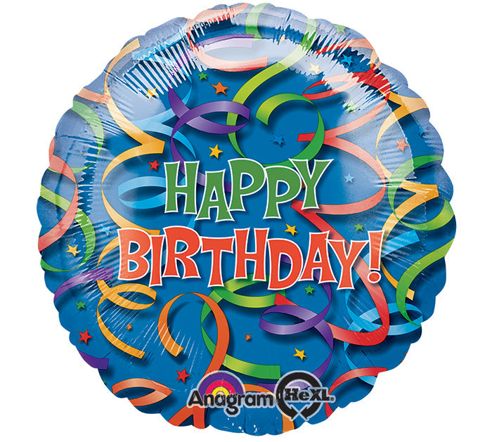 32" Celebration Streamers Birthday Jumbo Balloon
