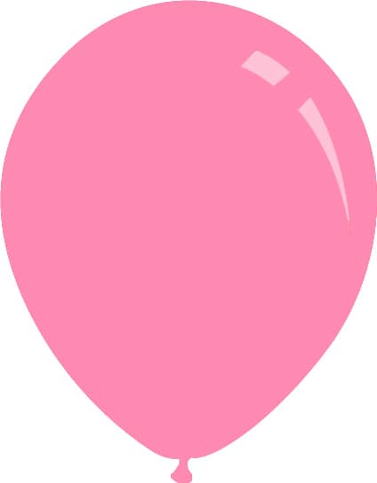 18" Standard Pink Decomex Latex Balloons (25 Per Bag)