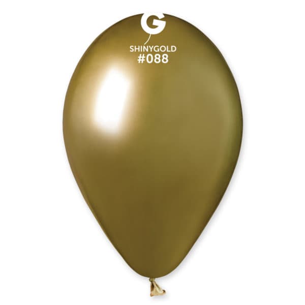 13" Gemar Latex Balloons (Bag of 25) Shiny Gold