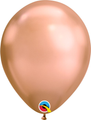 7" Chrome Rose Gold (100 Count) Qualatex Latex Balloons