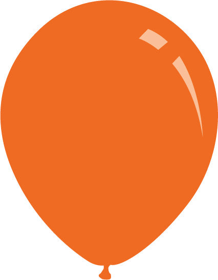 18" Standard Orange Decomex Latex Balloons (25 Per Bag)