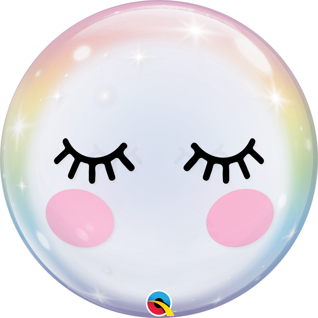 22" Eyelashes Bubble Balloon