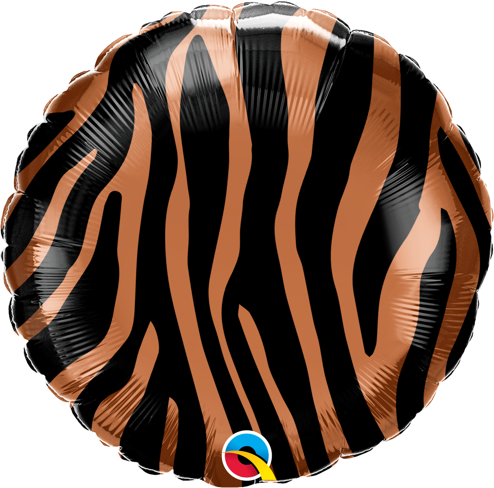 18" Tiger Stripes Pattern Foil Balloon