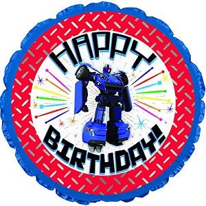 24" Happy Birthday Robot Balloon