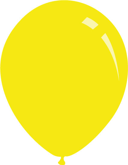 12" Standard Yellow Decomex Latex Balloons (100 Per Bag)