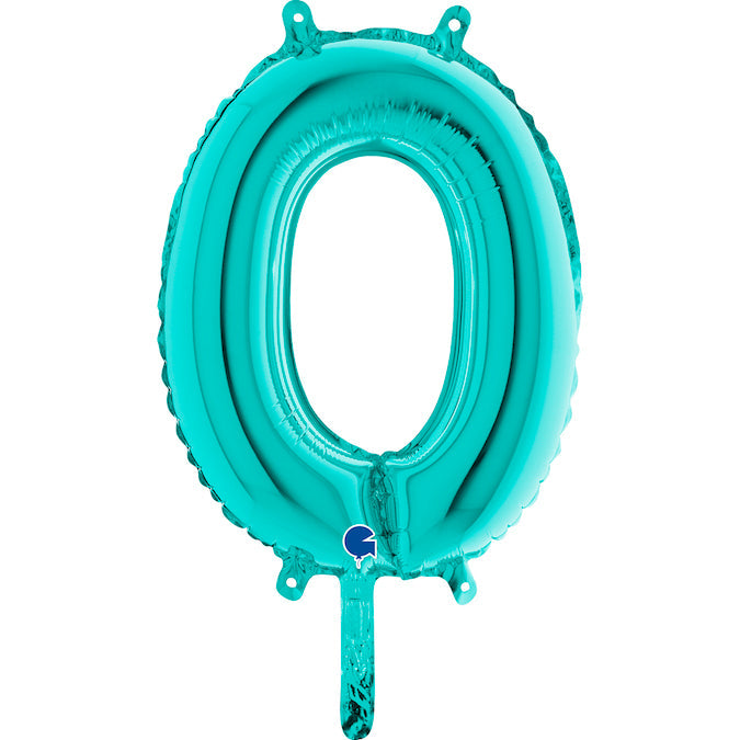 14" Airfill Only (Self Sealing) Number Zero Tiffany Balloon