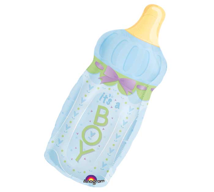 31" It's A Boy Baby Bottle Mylar Balloon