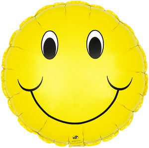 4" Airfill Only Smiley Face Foil Balloon