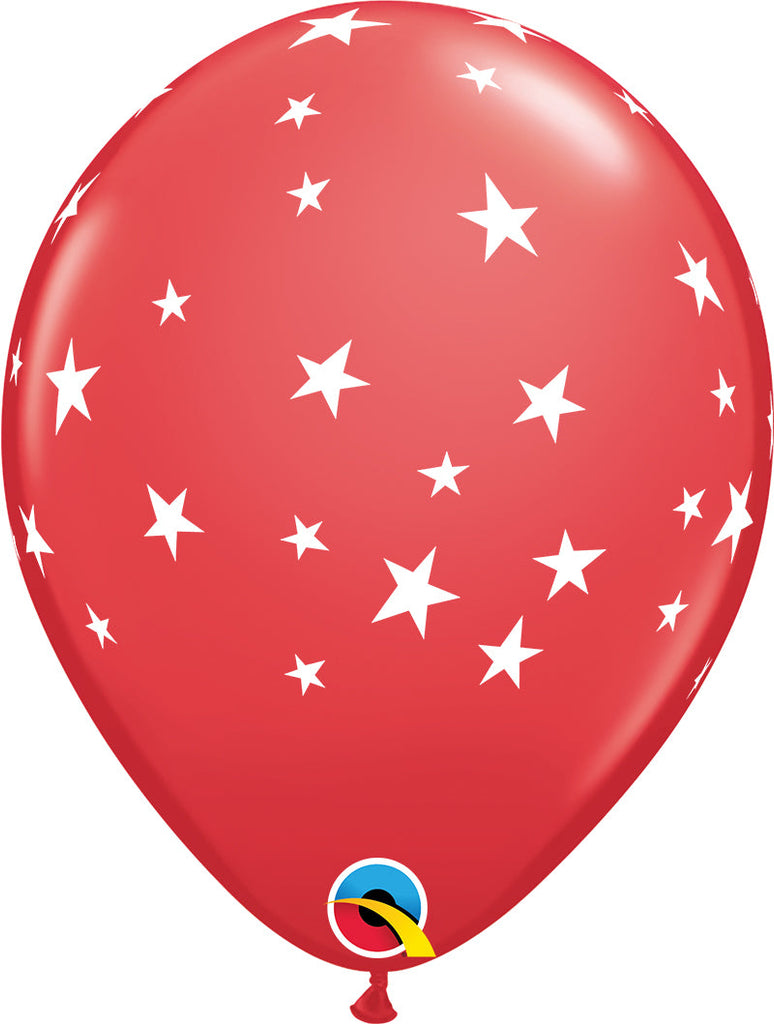 11" Latex Balloons Red (50 Per Bag) Contemporary Stars