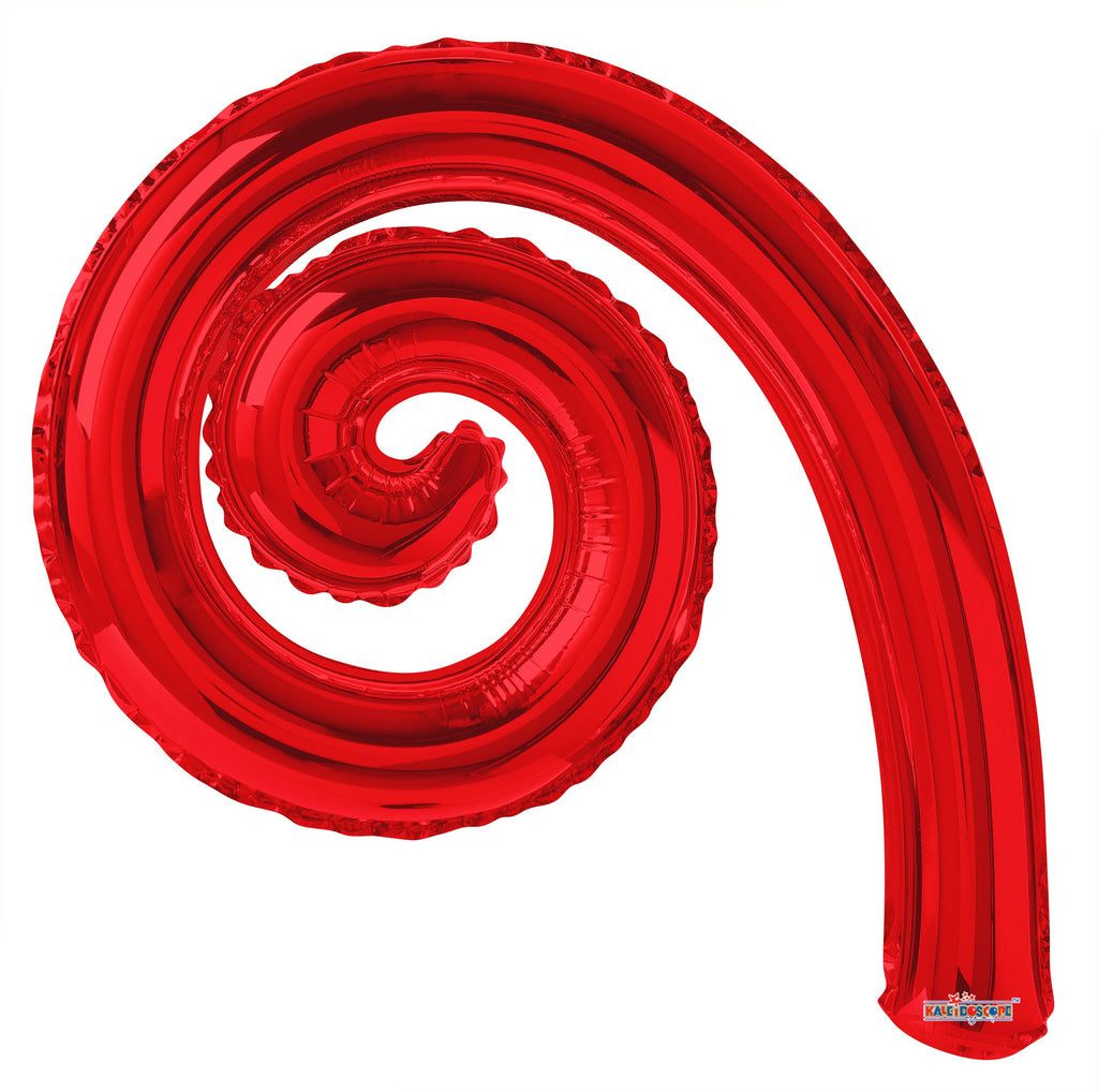 14" Airfill Only Kurly Spiral Red Balloon GELLIBEAN
