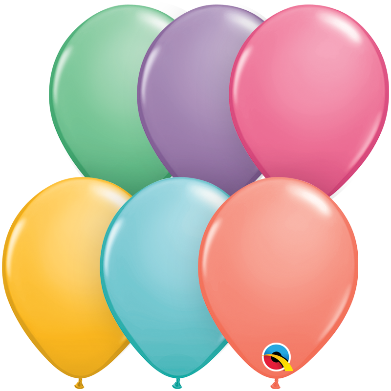 5" Candy Assorted Latex Balloons (100 Per Bag)