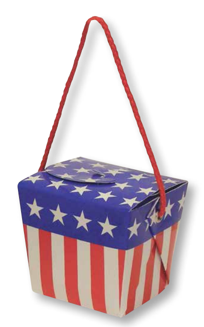 100g/3.5oz Patriotic Gift Box Balloon Weight (Pickup Only-Cannot be Shipped)