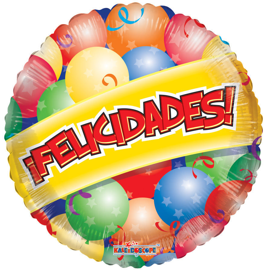 18" Feliz Cumpleaños Balloons Balloon (Spanish)