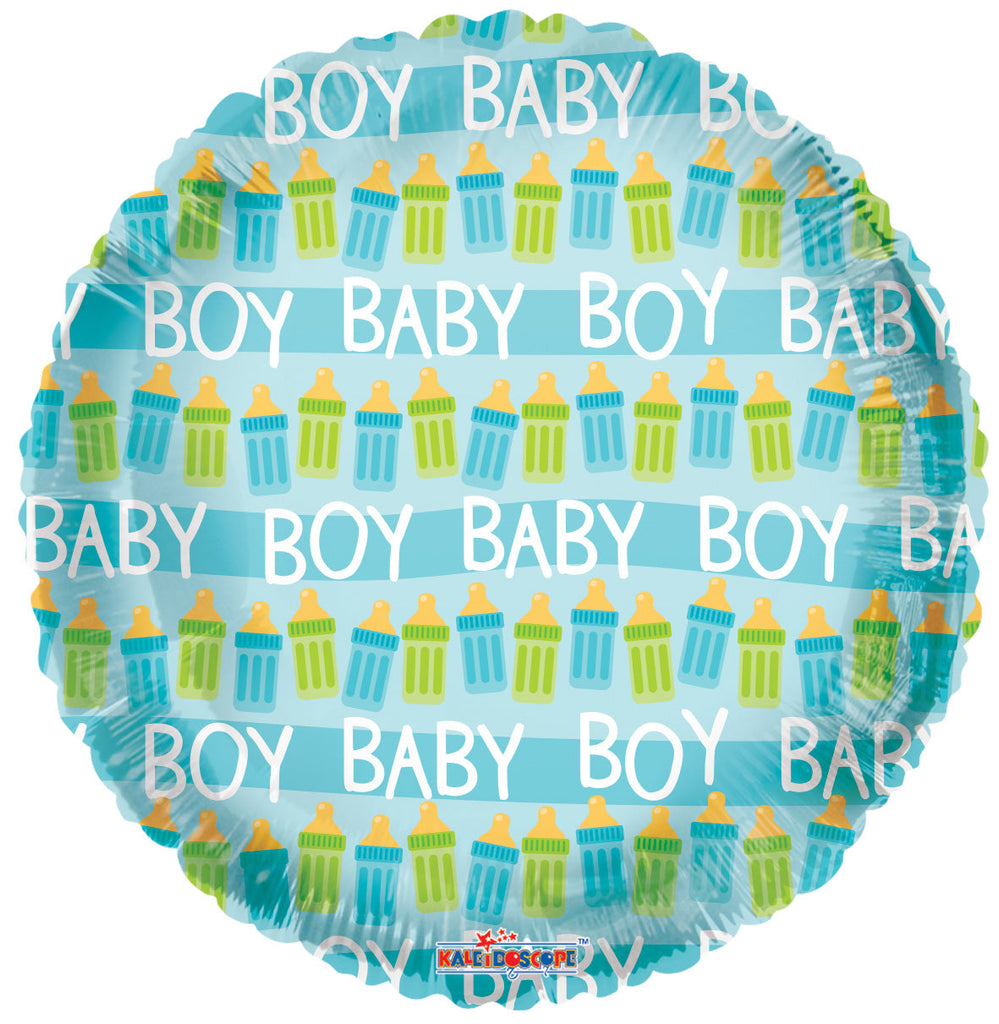 18" Baby Bottles Boy Balloon