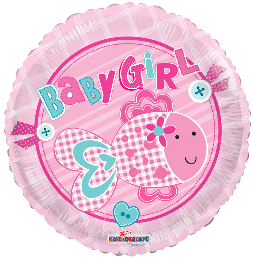 18" Baby Girl Little Fish Balloon