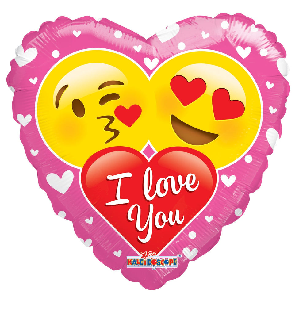 18" I Love You Couple Of Smilies Balloon