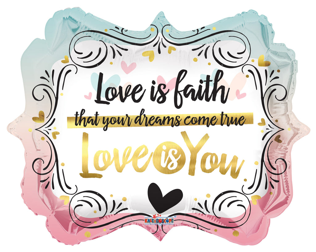 18" Love Is You Marquee Balloon