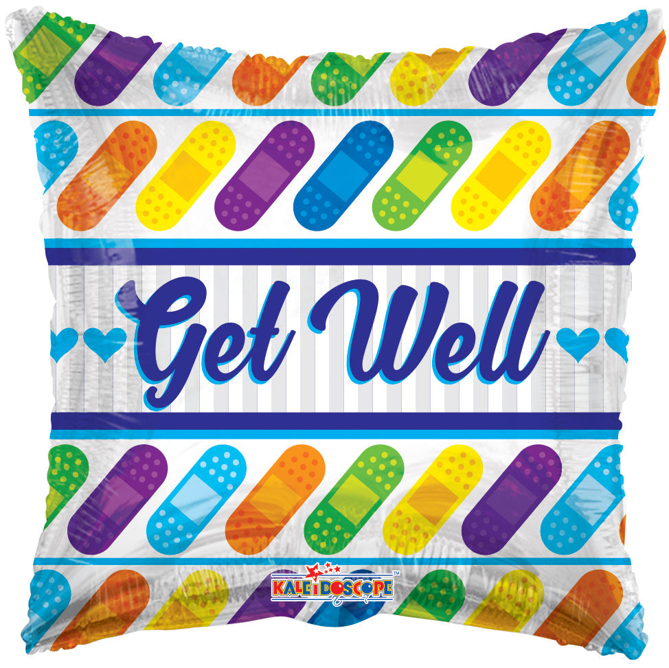 18" Get Well Bandages Foil Balloon