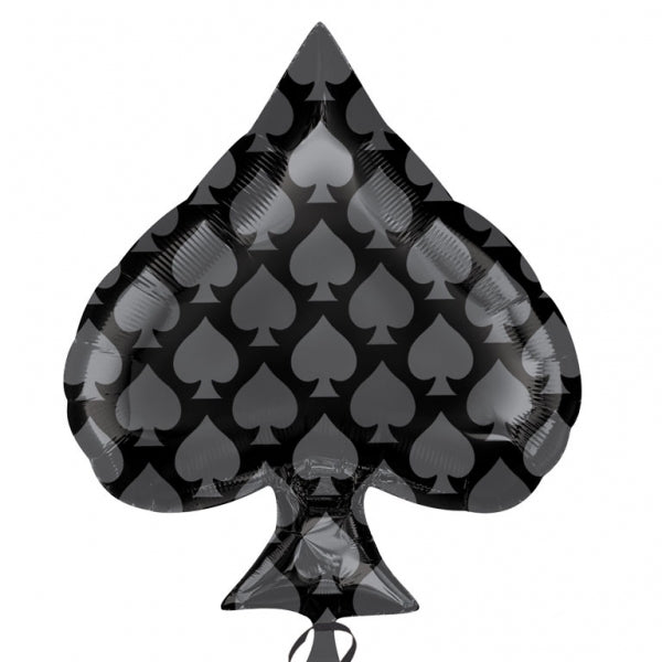 18" Black Spade SuperShape Balloon