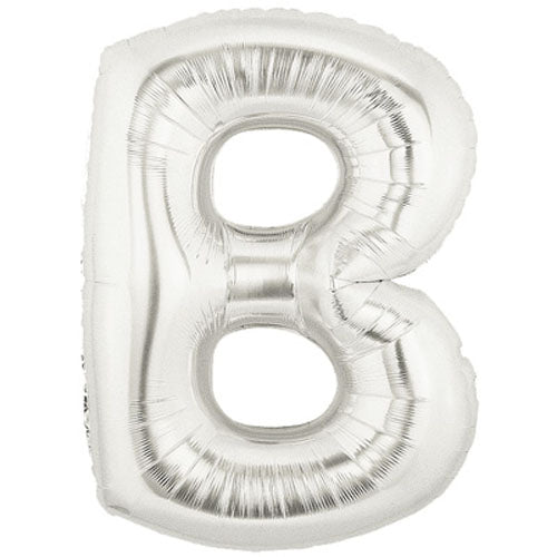 40" Megaloon Large Letter Balloon B Silver