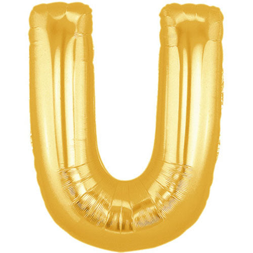 40" Megaloon Large Letter Balloon U Gold