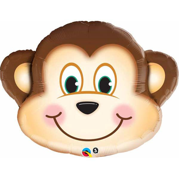 35" Mischievous Monkey Jumbo Packaged Mylar Balloon