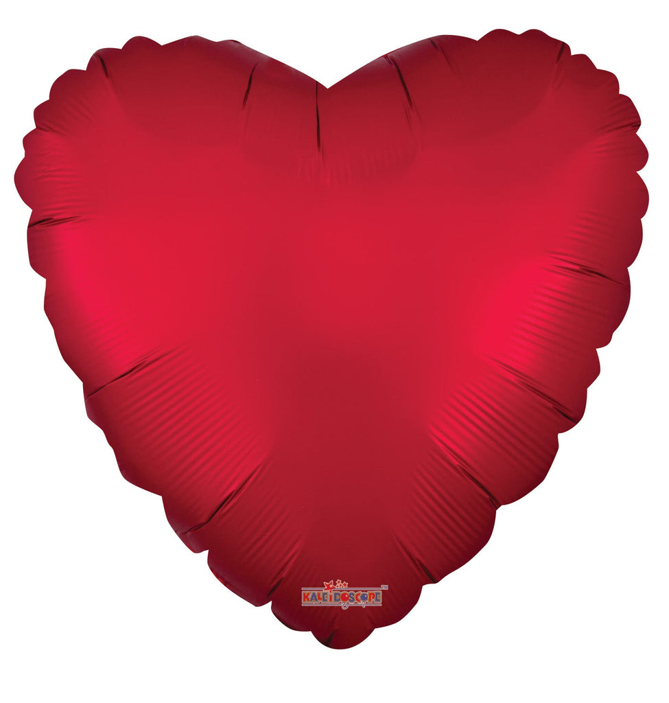 18" Solid Color Matte Red Foil Balloon